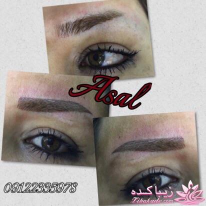 هاشور ابرو - میکروپیگمنتیشن - عسل