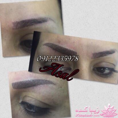 هاشور ابرو - میکروپیگمنتیشن - عسل