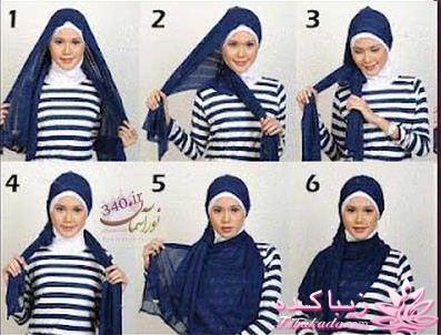 اموزش بستن شال و روسری