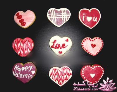 ایده برای تزئین خوراکی های روز عشق valentine