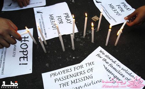 دعای مردم برای هواپیمای ناپدید شده مالزیایی