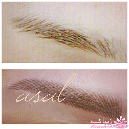 هاشور ابرو - میکروپیگمنتیشن - عسل