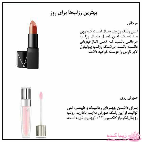 کدام رنگ رژلب به شما می آید