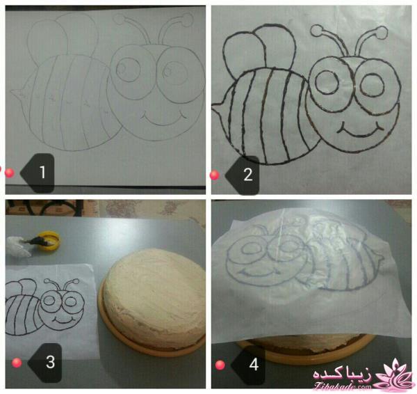 آموزش روشهای مختلف تزئین کیک