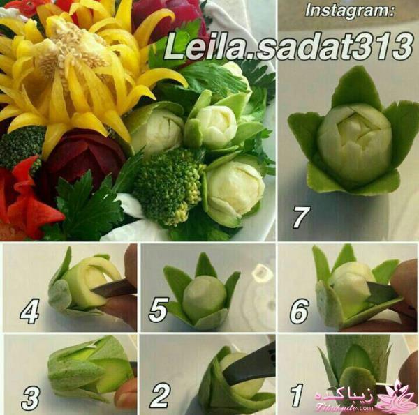 خلاقیت در تزیین غذا