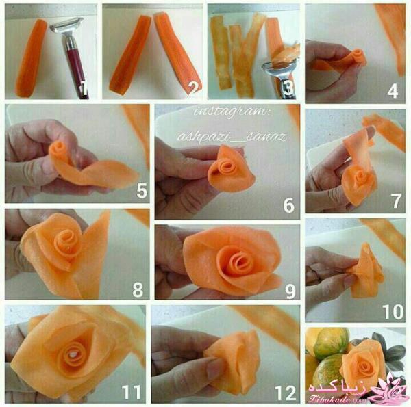 خلاقیت در تزیین غذا