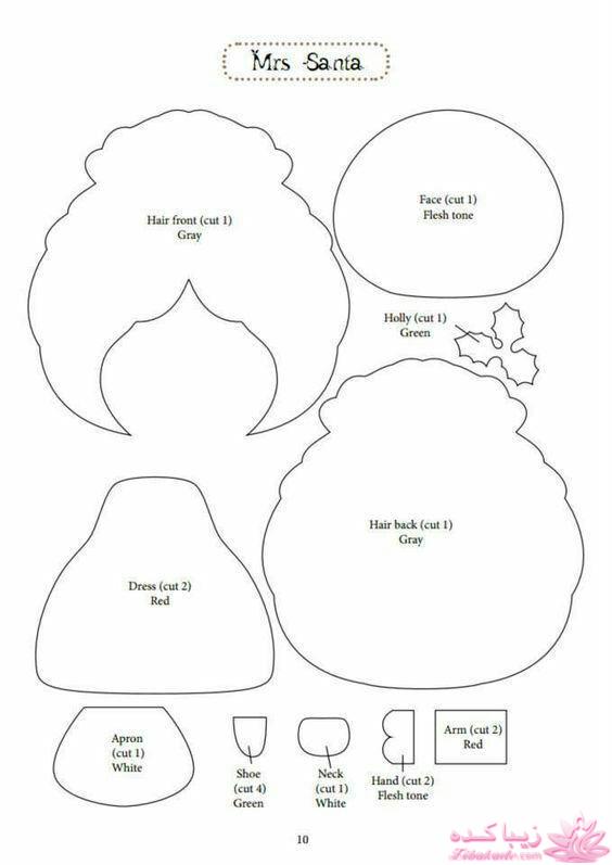 آموزش درست کردن عروسکهای پارچه ای با الگو