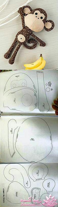 آموزش درست کردن عروسکهای پارچه ای با الگو