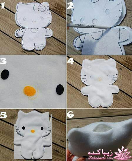 آموزش درست کردن عروسکهای پارچه ای با الگو