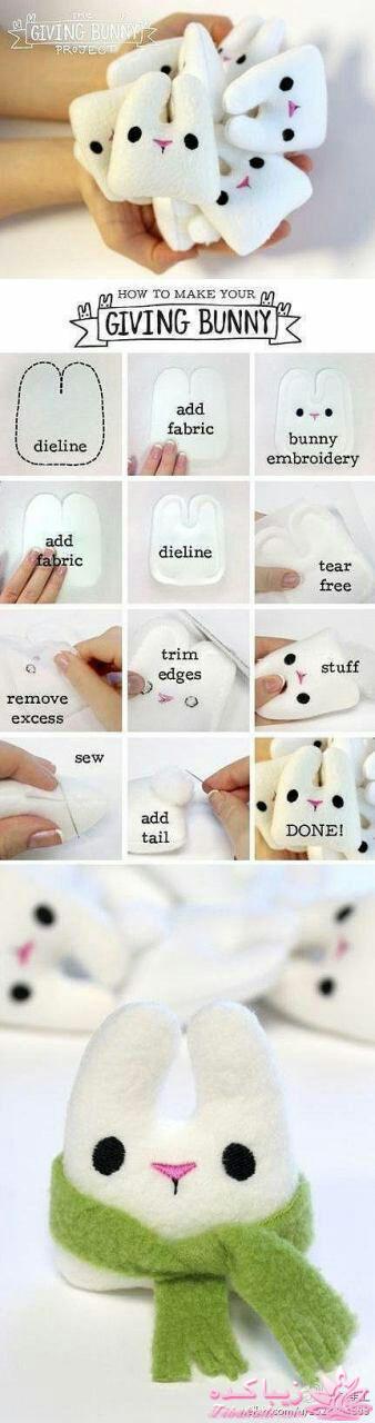 آموزش درست کردن عروسکهای پارچه ای با الگو