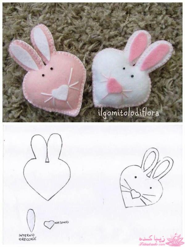 آموزش درست کردن عروسکهای پارچه ای با الگو