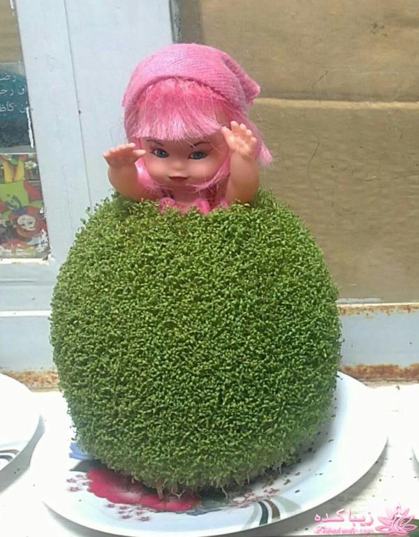 ایده ای زیبا برای سبزه ی سفره هفت سین