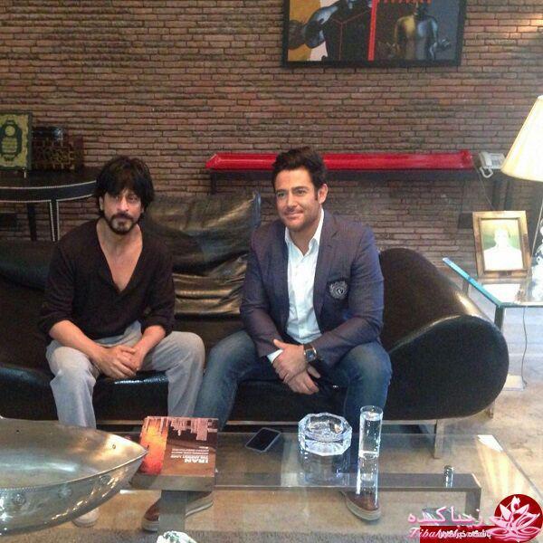 محمدرضا گلزار به خانه ی شاهرخ خان رفت