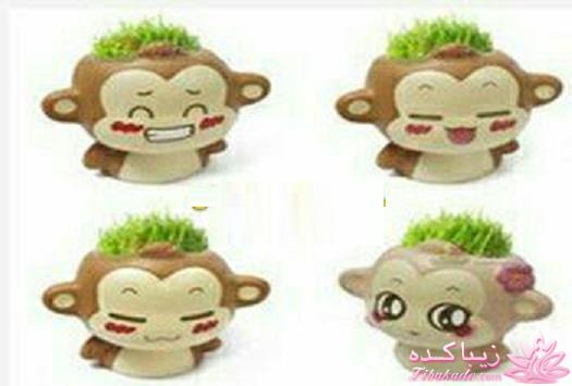 ایده ای زیبا برای سبزه ی سفره هفت سین