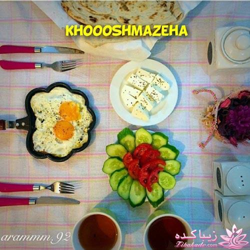 انواع صبحانه | صبحانه کامل