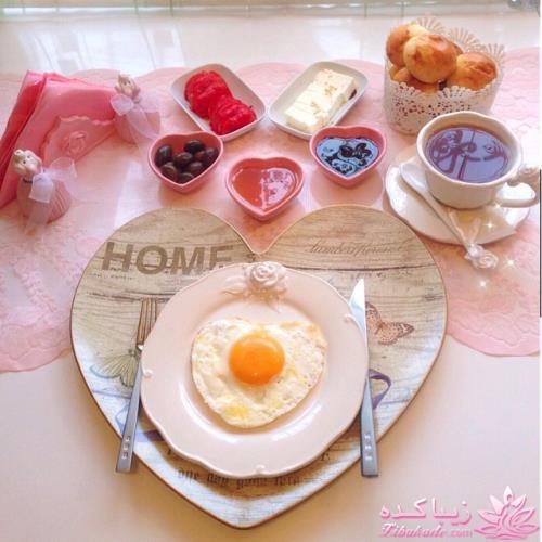 تزیین میز صبحانه و خوراکیها