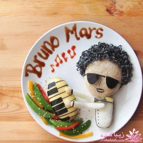 خلاقیت در تزیین غذا