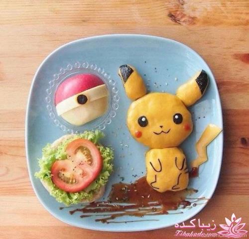 خلاقیت در تزیین غذا