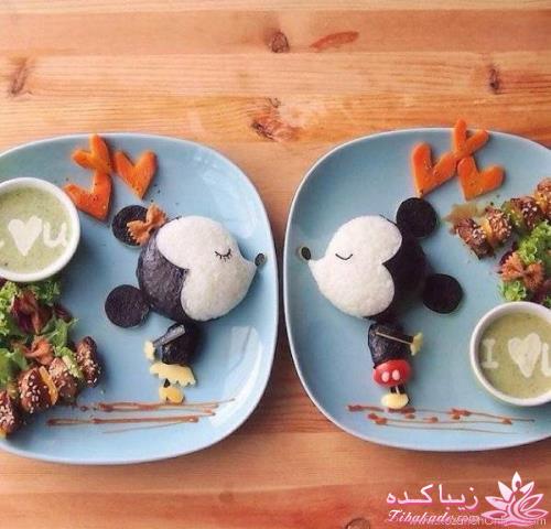 خلاقیت در تزیین غذا