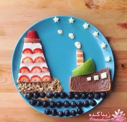 خلاقیت در تزیین غذا