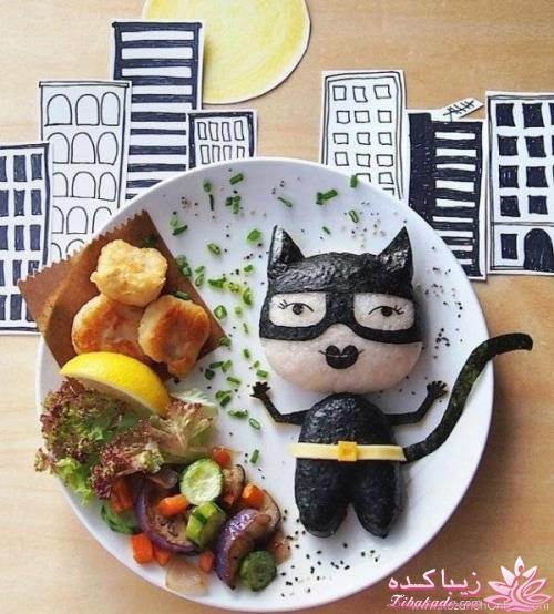 خلاقیت در تزیین غذا