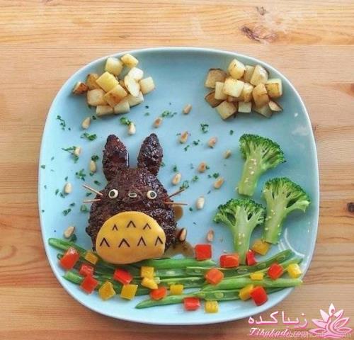 خلاقیت در تزیین غذا