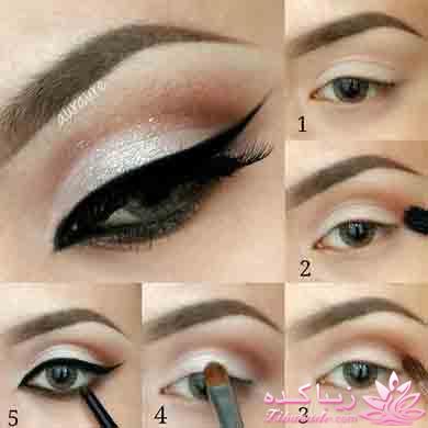 آموزش کشیدن خط چشم برای انواع چشم ها