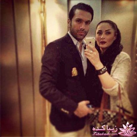 عکس سلفی دیدنی نیکبخت و همسرش