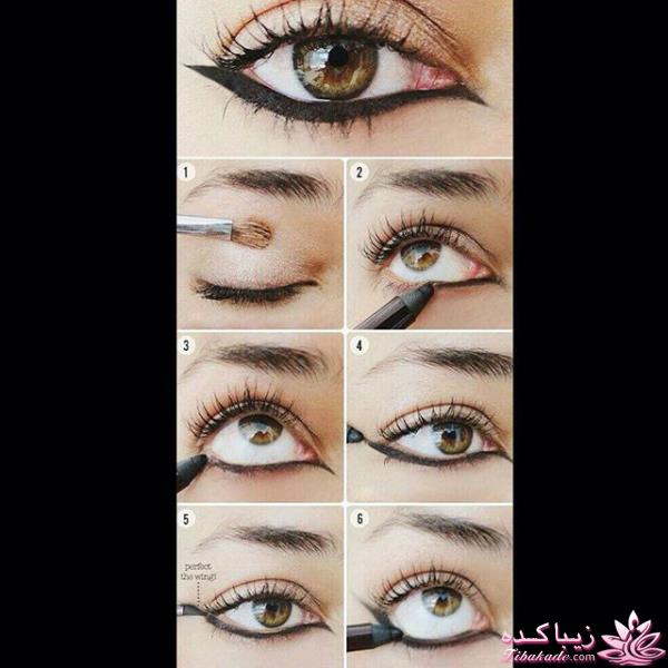 آموزش کشیدن خط چشم برای انواع چشم ها