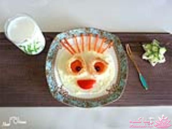 تزیین غذای بچه ها