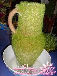 ایده ای زیبا برای سبزه ی سفره هفت سین