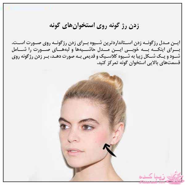 روشهای رژگونه زدن