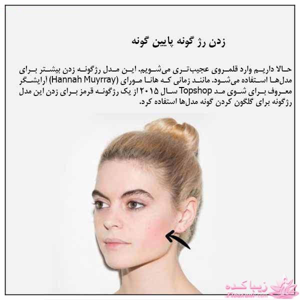 روشهای رژگونه زدن