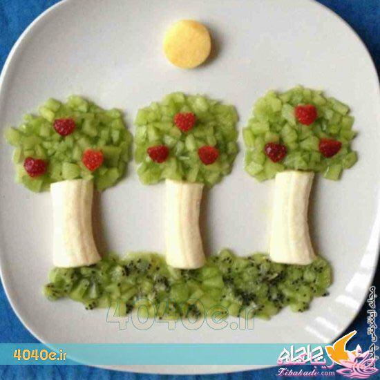 خلاقیت در تزیین غذا