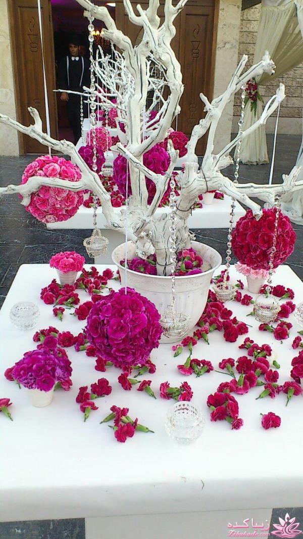 اتاق عقدهای زیبا / دسته گل عروس / ماشین عروس