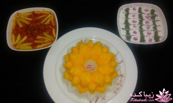 خلاقیت در تزیین غذا