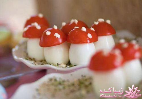 خلاقیت در تزیین غذا