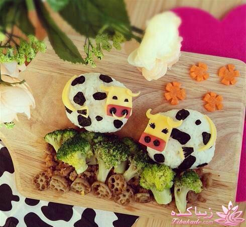 خلاقیت در تزیین غذا