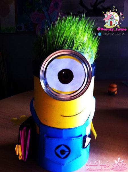 ایده ای زیبا برای سبزه ی سفره هفت سین