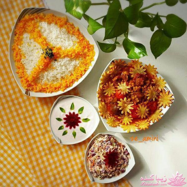 خلاقیت در تزیین غذا