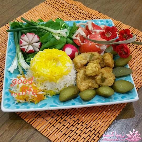 خلاقیت در تزیین غذا