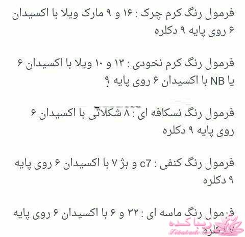 آموزش ترکیب رنگ مو 