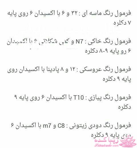 آموزش ترکیب رنگ مو 