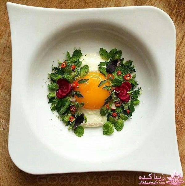 خلاقیت در تزیین غذا
