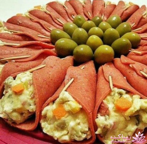 خلاقیت در تزیین غذا