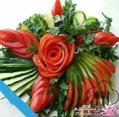 خلاقیت در تزیین غذا