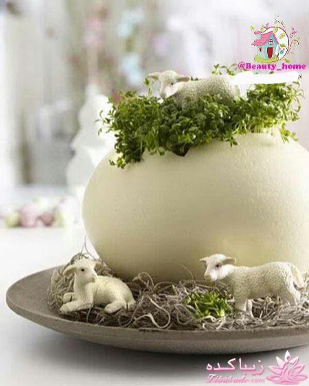 ایده ای زیبا برای سبزه ی سفره هفت سین