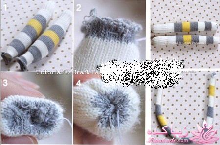 آموزش عروسک سازی عروسکـــــهای جورابــــی