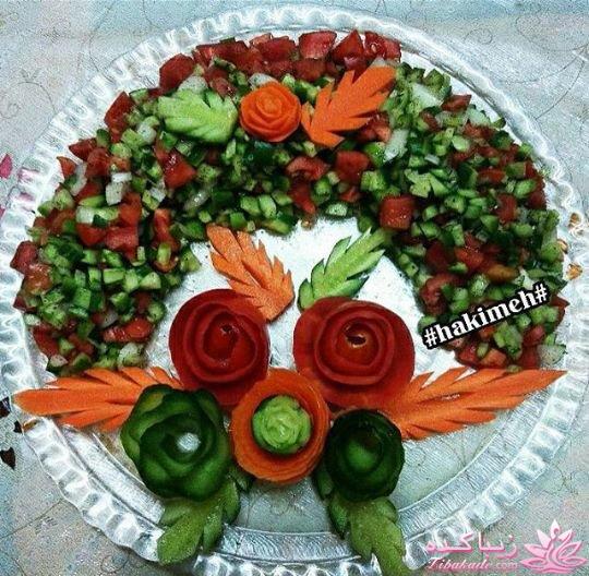 خلاقیت در تزیین غذا