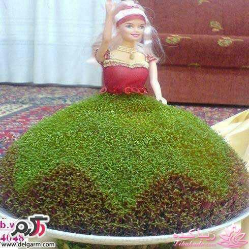 ایده ای زیبا برای سبزه ی سفره هفت سین